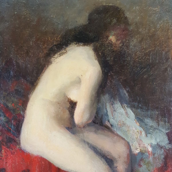 Seated nude