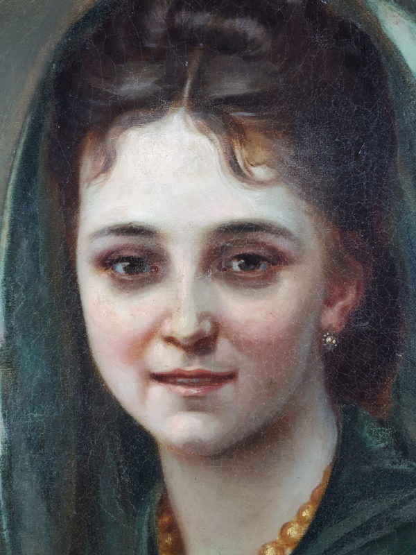 Lady with pearl necklace - Image 3