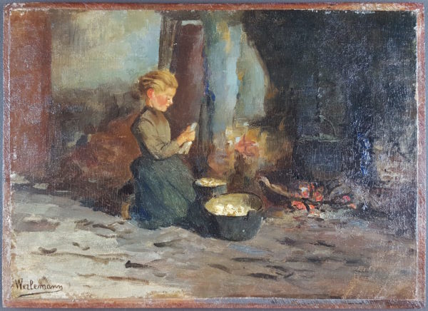 Girl near a fire - Image 2