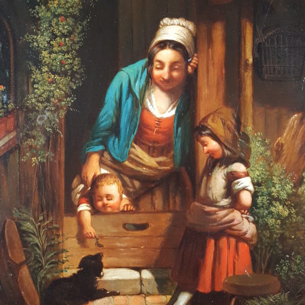 Mother with children