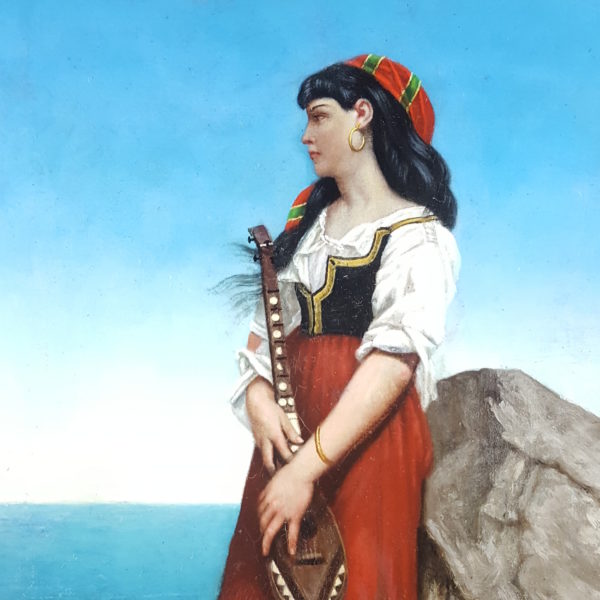 Dreamy young musician