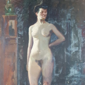 Nude woman standing
