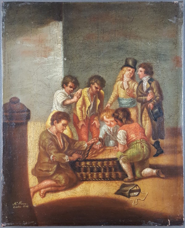 Children around a basket - Image 2