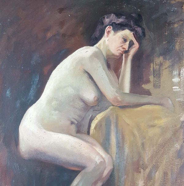 Seated nude