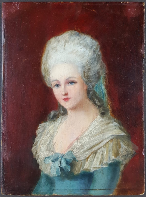 Woman of the nobility in a blue dress - Image 2