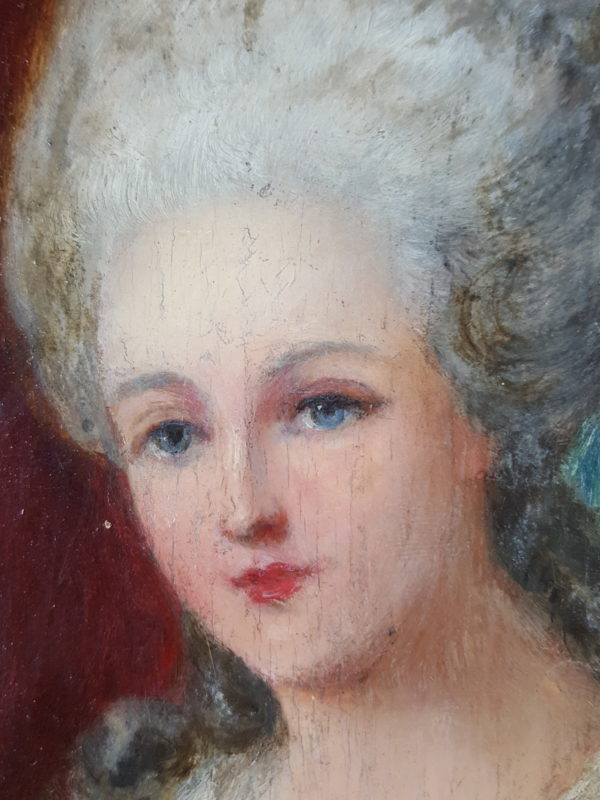 Woman of the nobility in a blue dress - Image 3
