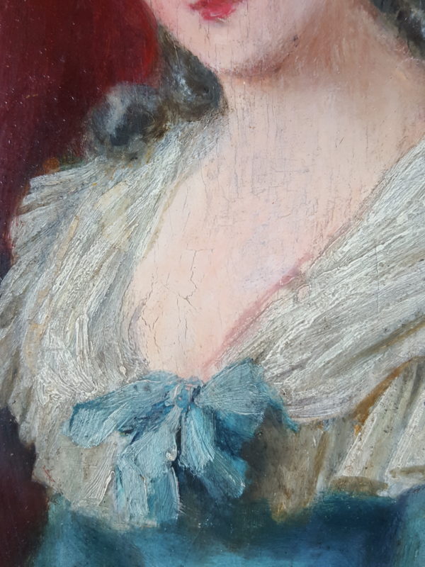 Woman of the nobility in a blue dress - Image 4