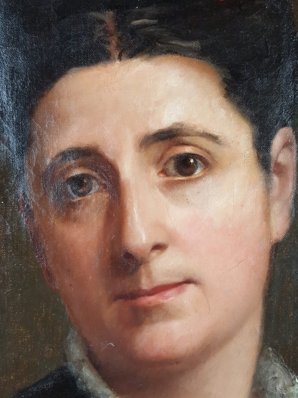 Portrait of a woman with carnation - Image 3