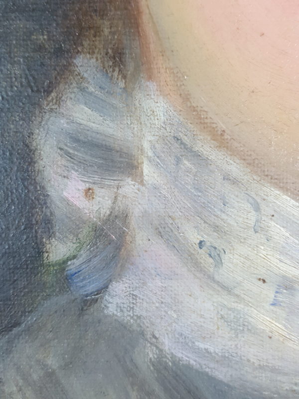 Portrait of a woman in a blue dress - Image 7