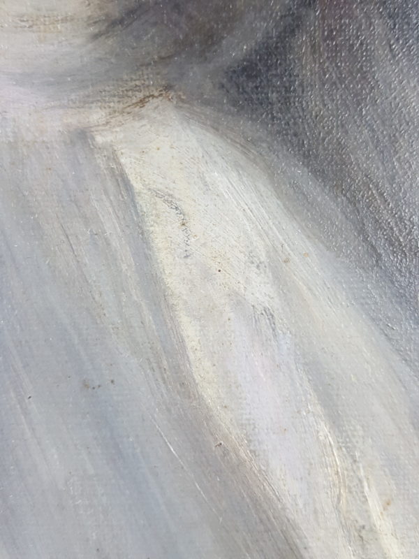 Portrait of a woman in a blue dress - Image 8