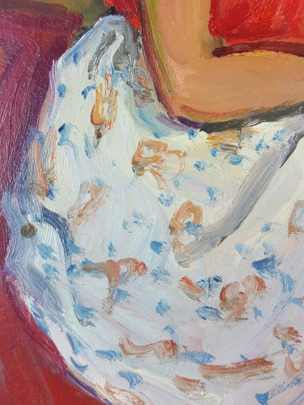 Woman in dress seated - Image 4