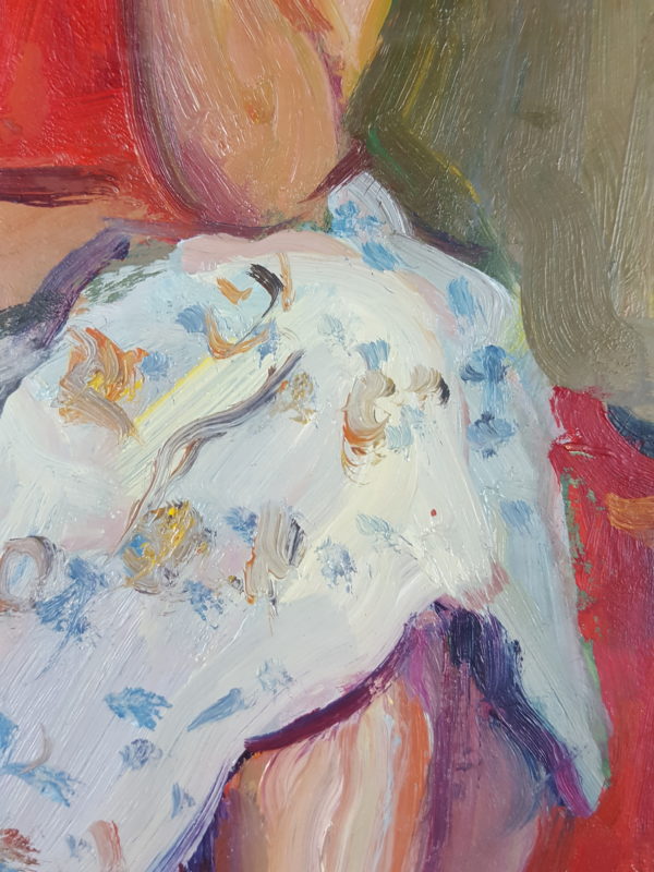 Woman in dress seated - Image 5