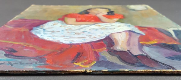 Woman in dress seated - Image 7