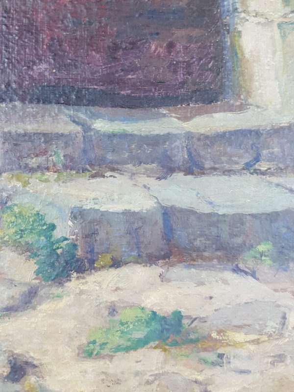 Old lady at an entrance - Image 6