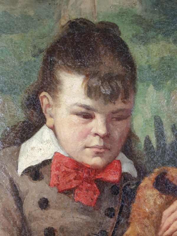 Young girl with animal skin - Image 3