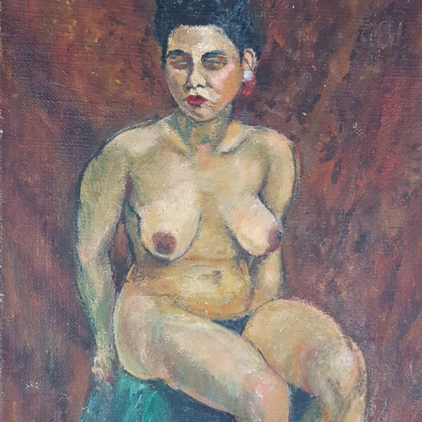 Seated nude