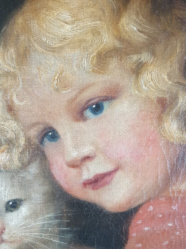 Little girl and her cat - Image 3