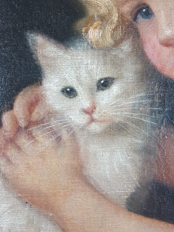 Little girl and her cat - Image 4
