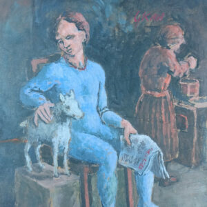 Boy with newspaper